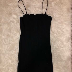 Black mini dress